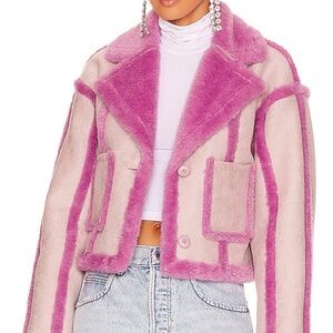 Pink Teddy Shearling Jacket